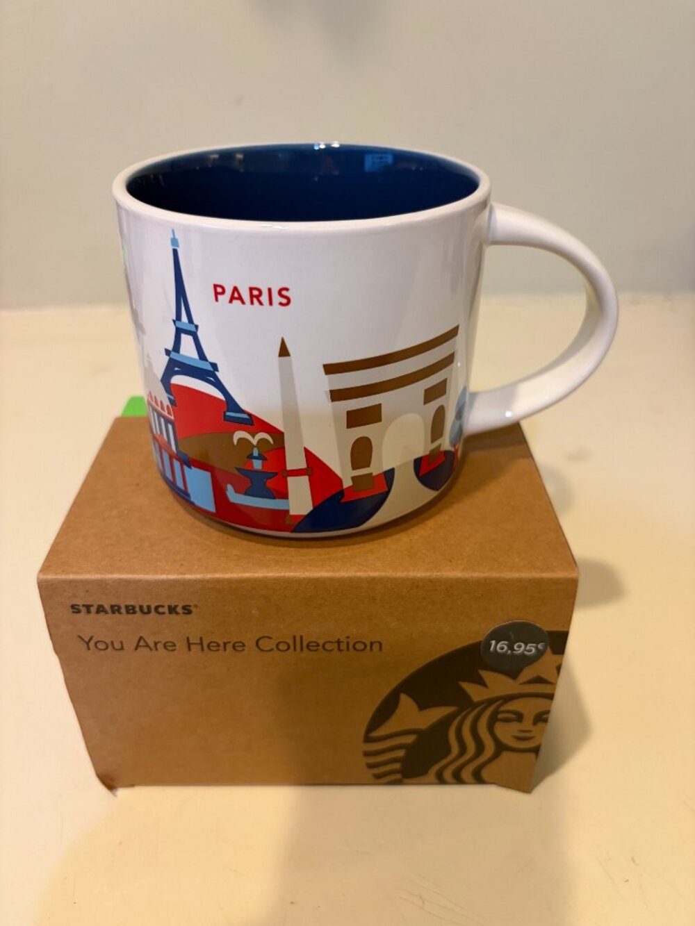 STARBUCKS *BEEN THERE* SERIES *PARIS* FRENCH COFFEE MUG CUP New with Box